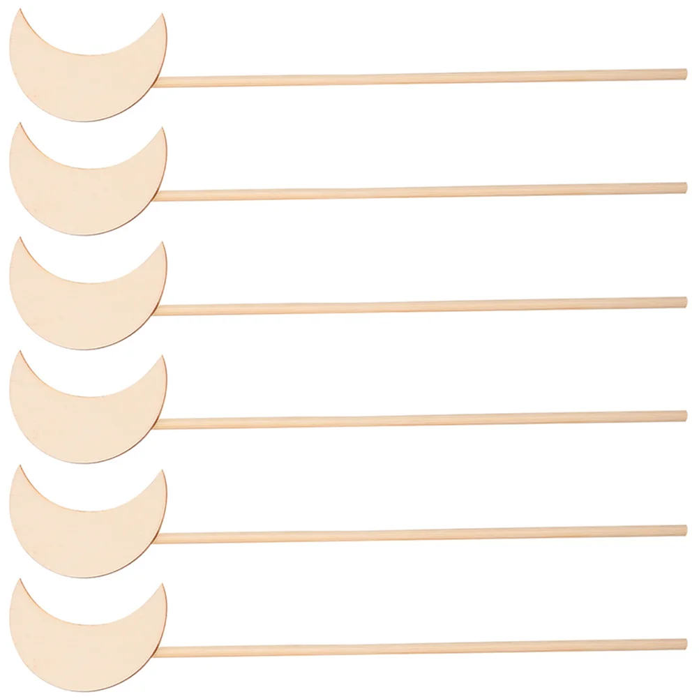 Деревянная палочка принцессы Ipetboom волшебная сделай сам звезда луна Бабочка