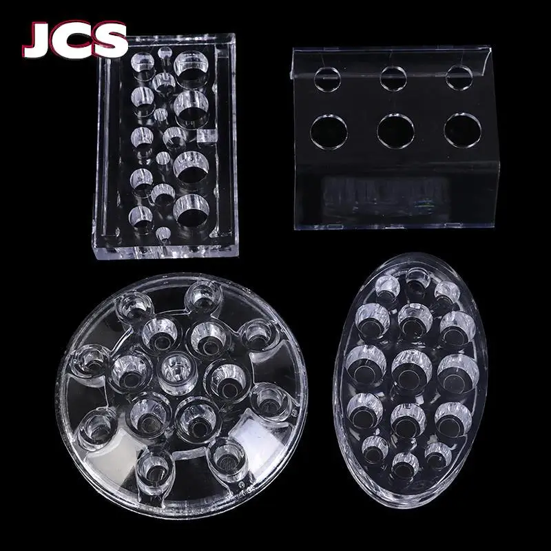 

4 Types Permanent Acrylic Tattoo Ink Cup Stand Holder Makeup Microblading Pigment Tattoo Storage Caps