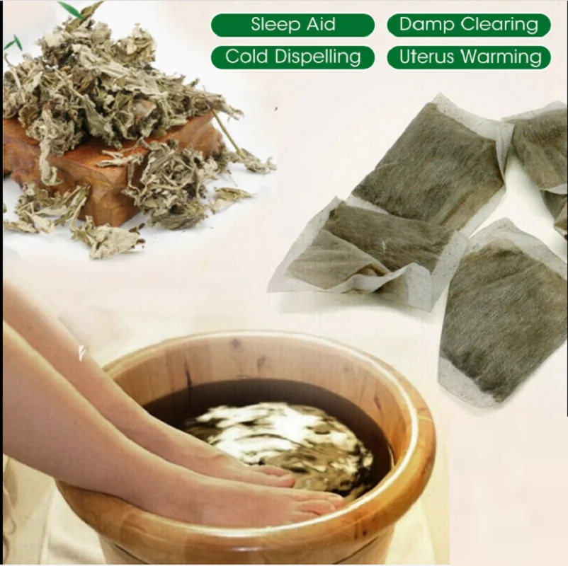 Банный комплект для мытья ног из полыни трав листья моксы | Красота и здоровье