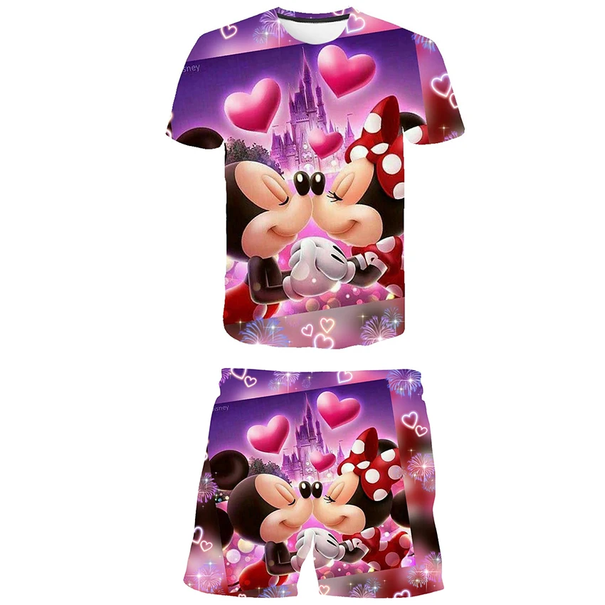 

Летний детский комплект одежды с Микки Маусом, детские футболки с коротким рукавом, шорты, Мультяшные повседневные Костюмы для мальчиков и ...
