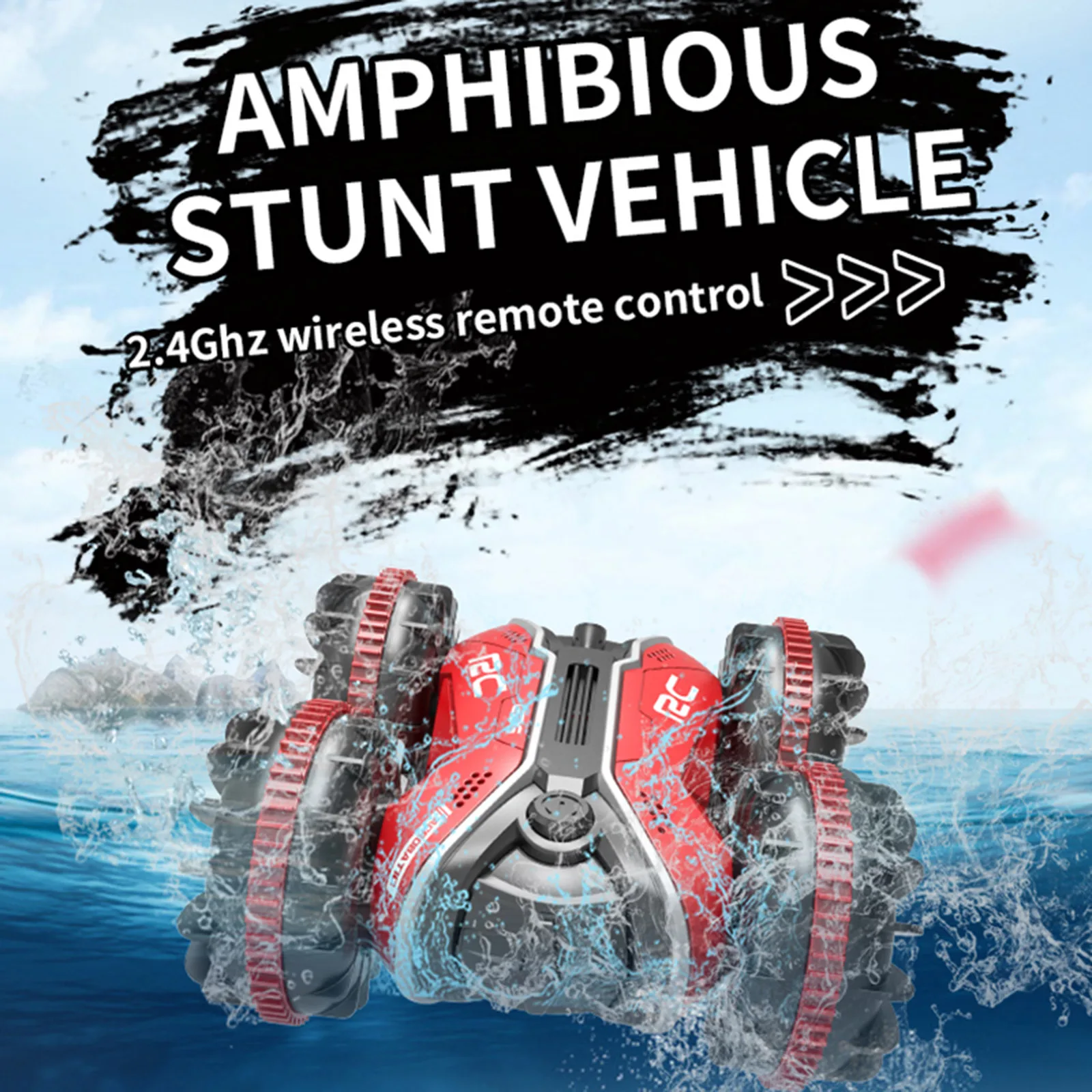 

360 градусов электрический внедорожник 1/16 4WD 6CH 2,4 ГГц амфибия радиоуправляемая трюковая машина