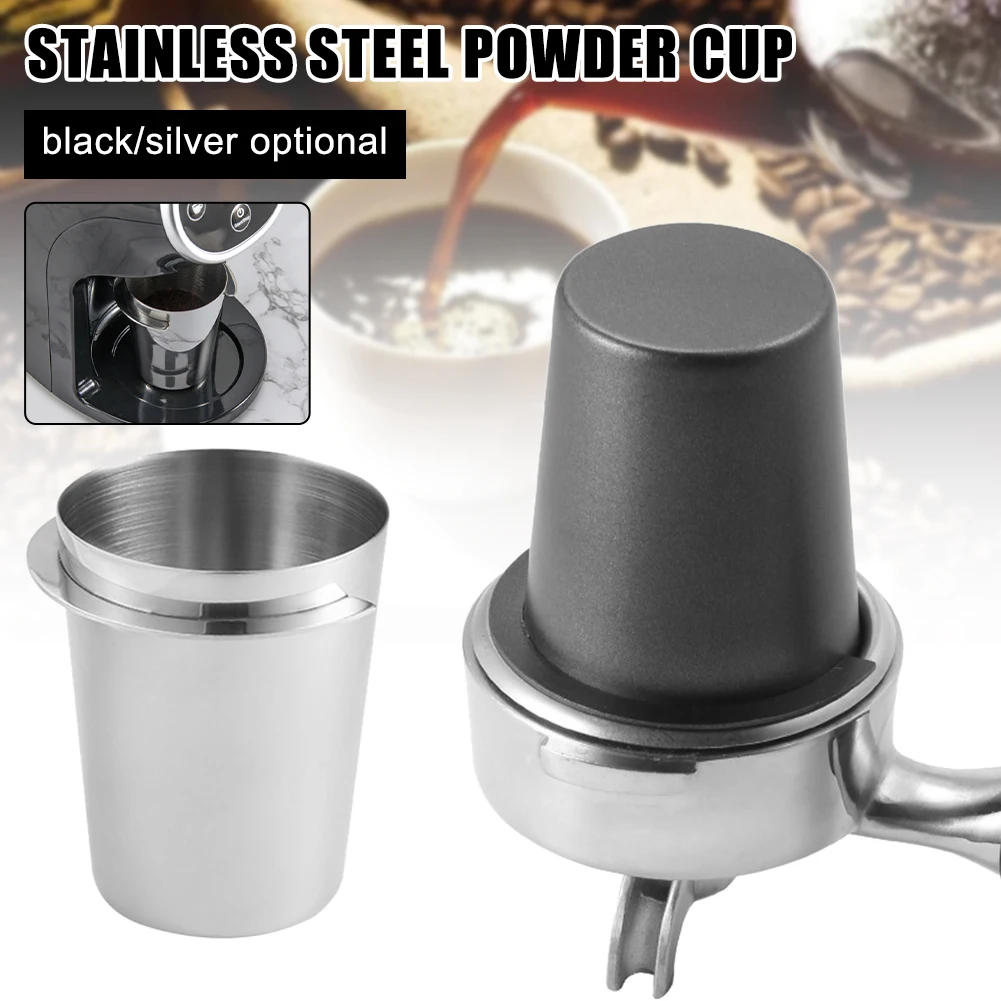 

Espresso Dosing Cup Stainless Steel Wear-Resistant Coffee Powder Feeder Fits 51mm/58mm Portafilter Coffee Machine Accessories