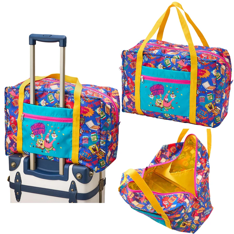 Складная дорожная спортивная сумка Губка Боб портативная для багажа в стиле
