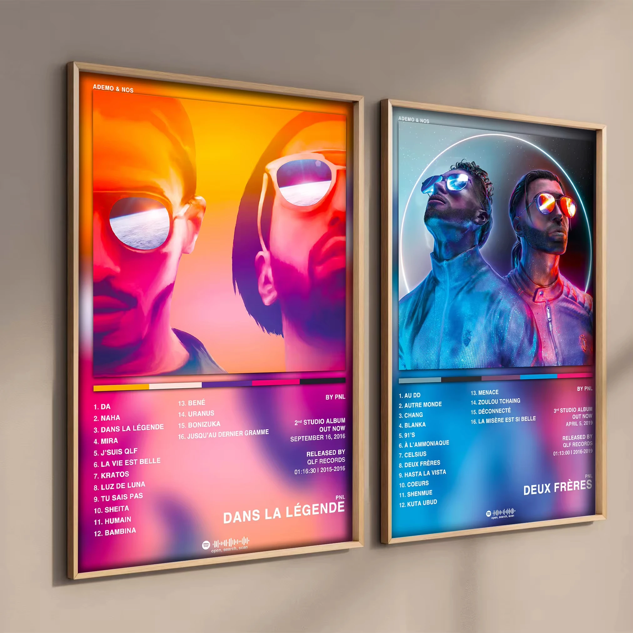 Французский рэп-поп музыкальный альбом постер художественная картина в стиле