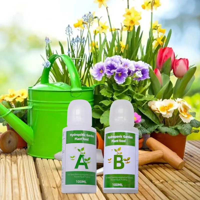 

Hydroponics Nutrients A and B for Plants Flower Seeds Vegetable Fruit Hydroponic Plant Food Solution Plant Fertilizer for Grass