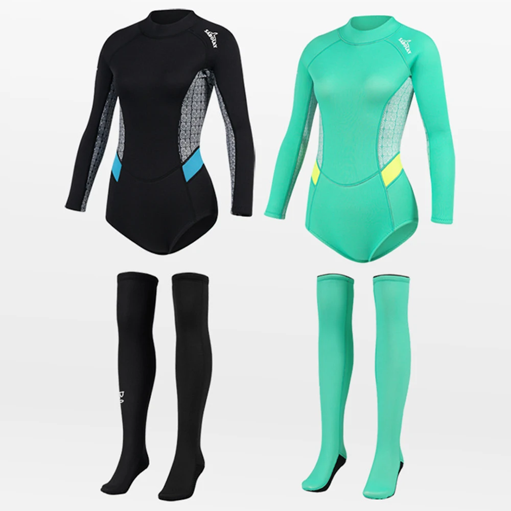 

2MM Neoprene Wetsuit Swimming Suit For Women's Scuba Jacket Pants Diving Suit Surf Swimwear Spearfishing Kitesurf Equipment 2022