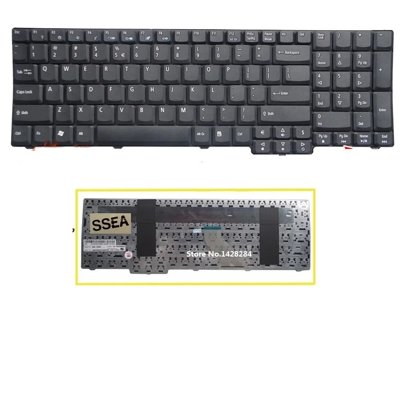 

Новая английская клавиатура для ноутбука Acer Extensa 5235 5635 5635G 5635Z 7320 7330 7220 7220Z 7230 7230E 7620 7620G 7620Z