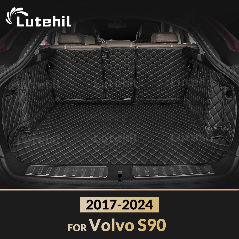 Для Volvo S90 2017-2024 23 22 21 20 19 18 Автоматический коврик для багажника с полным покрытием