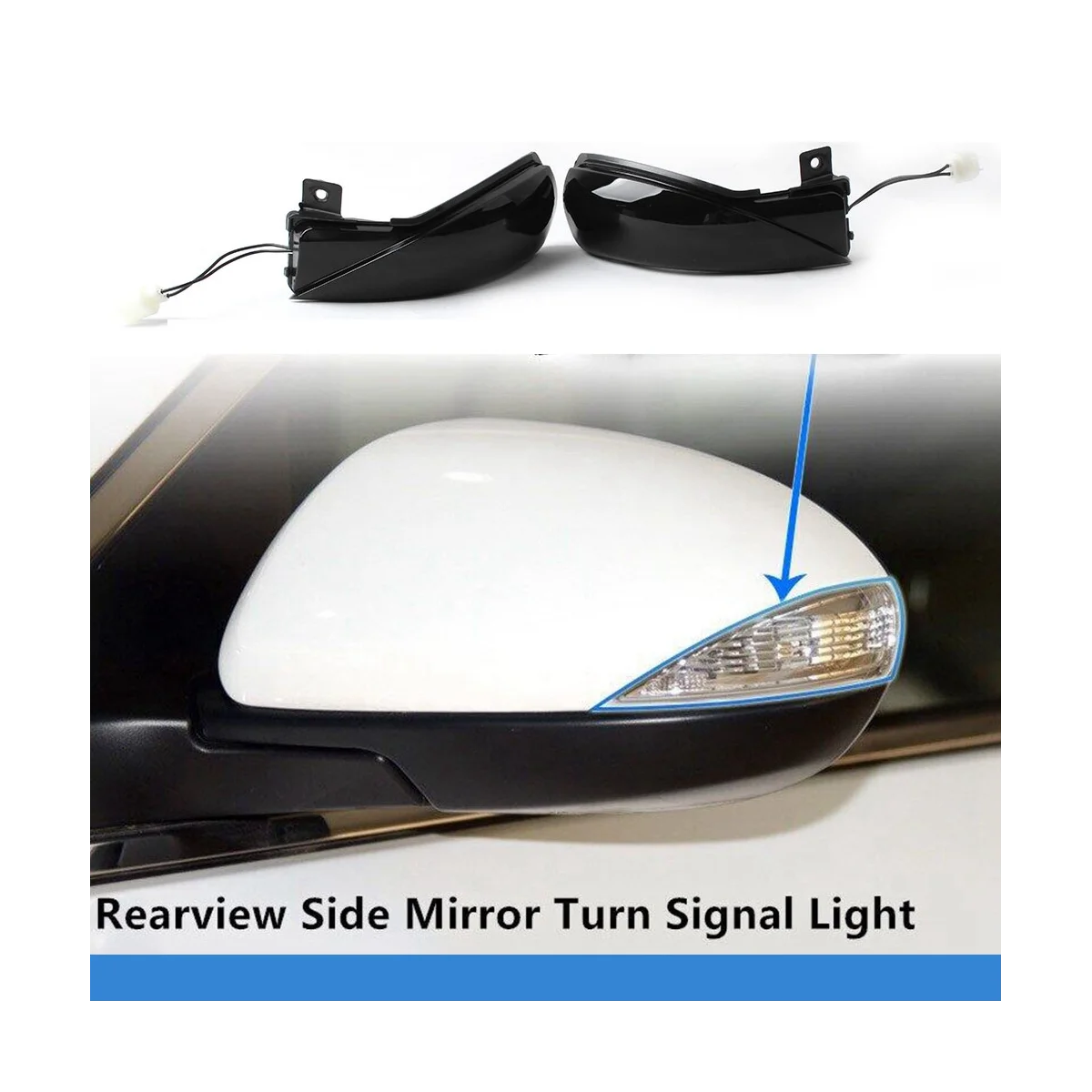 

Car LED Dynamic Side Mirror Turn Signal Indicator Lamp for 3 2008-2014 for 6 2007-2015 Smoked