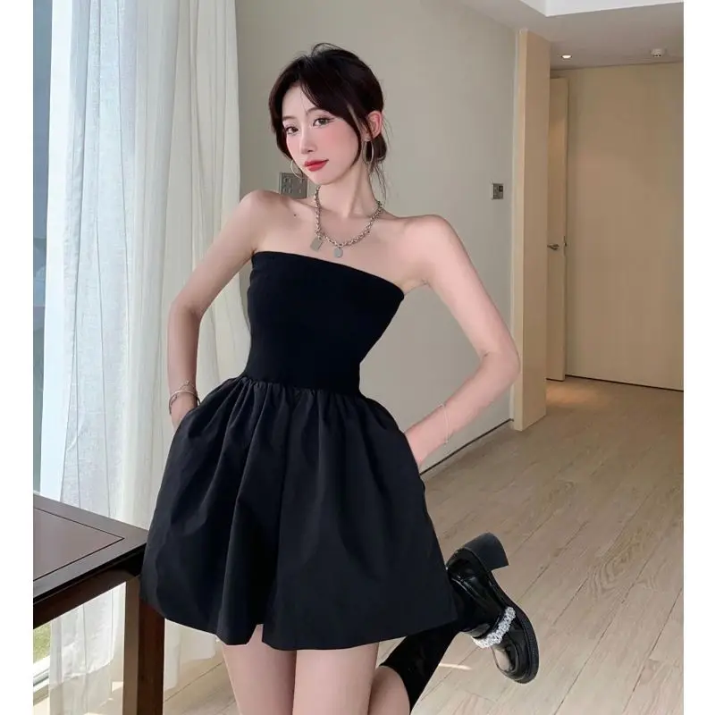 High-waisted Loose One-piece Short Skirt Women's New Summer Fashion Show Thin Casual Broad-legged Dress Pants