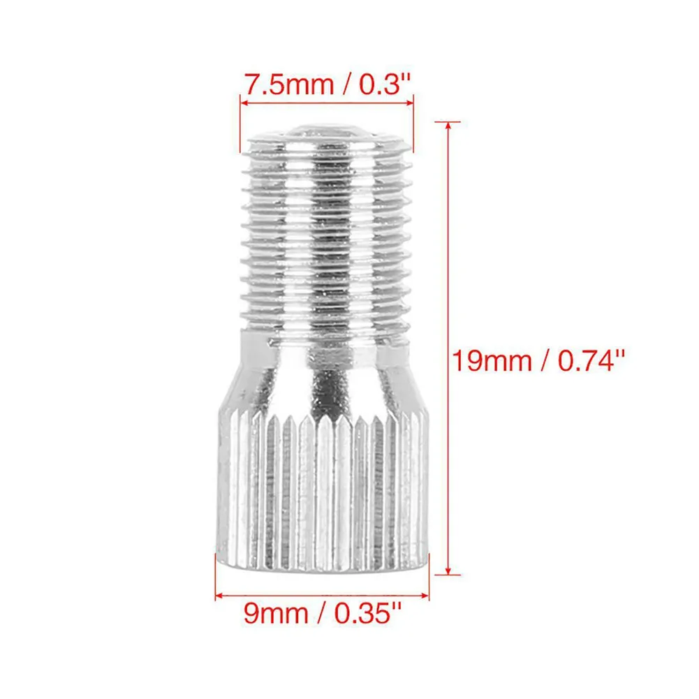 

4pcs 19mm Chrome Car Truck Tyre Wheel Valve Stem Cap Extension Extender Left Right Front Rear Car Accessories