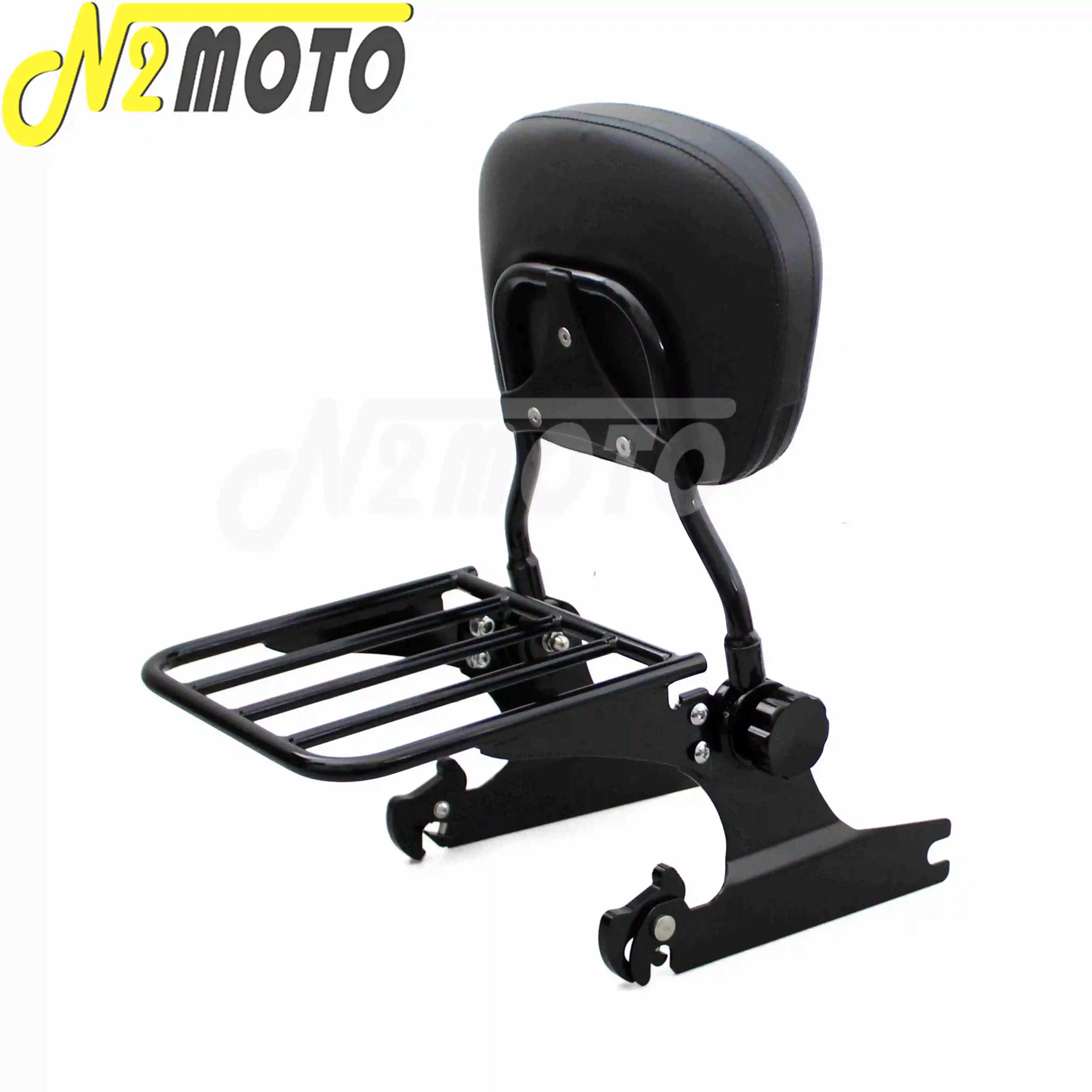 Черная регулируемая съемная багажная стойка для багажной стойки Harley Softail FXSTB FXST 200