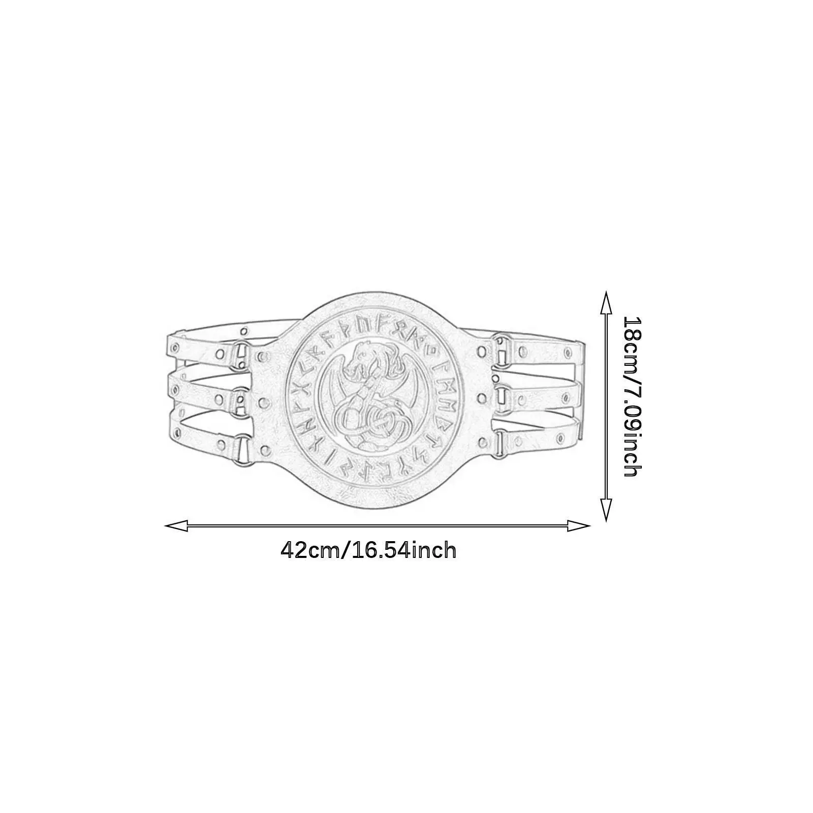 Средневековый широкий ремень декоративный винтажный дизайн на шнуровке для