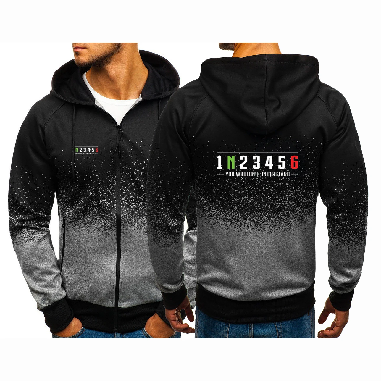 

Biker 1n23456 Motorcycle 2022 Men‘s New Spring Autumn Hoodies Zipper Comfortable Jackets Sweatshirts Casual Gradient Color Coat