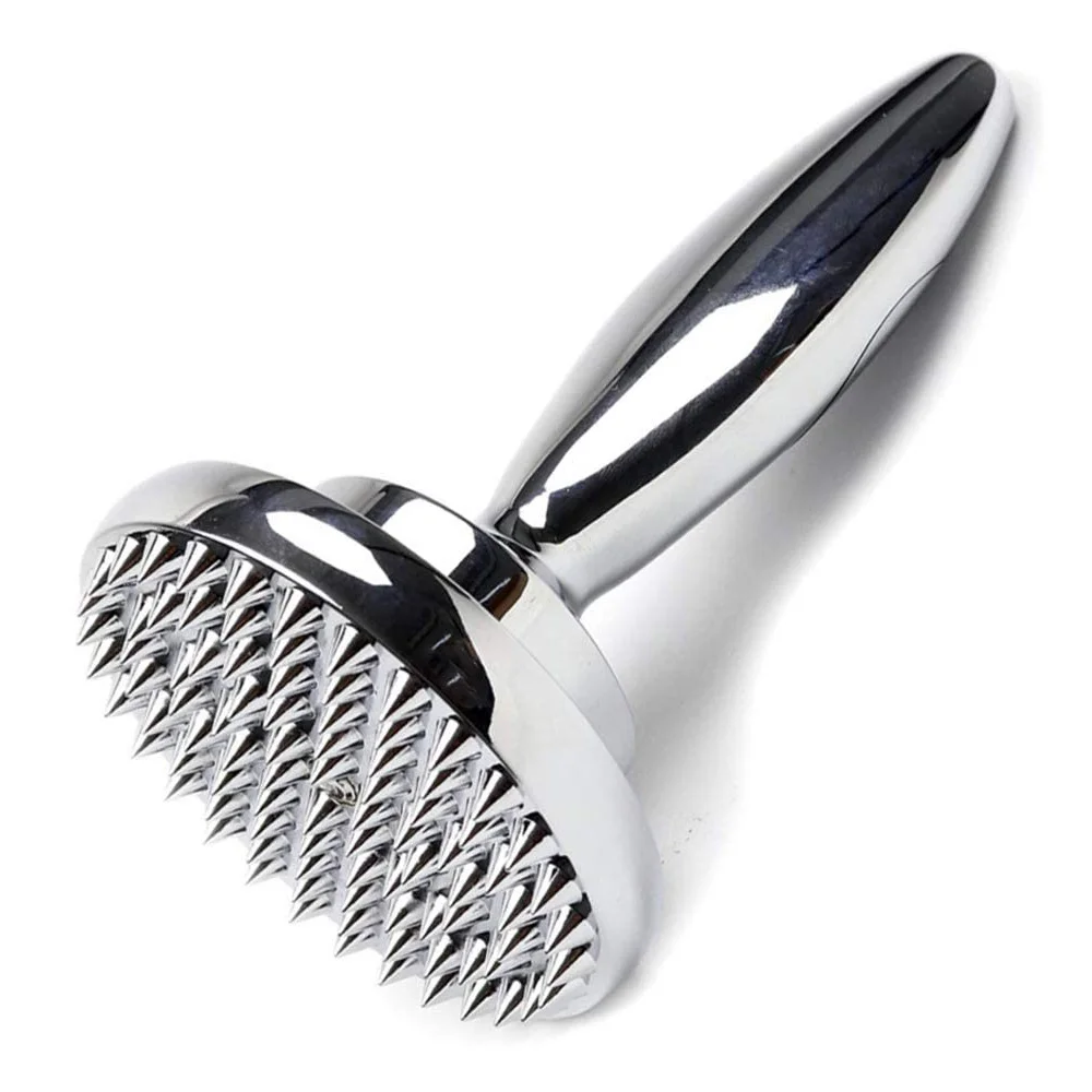 

Dual Sided Meat Tenderizer,Marinating Prep Tool,Manual Hammer Mallet Tool for Steak,Reversible Stainless Steel Base