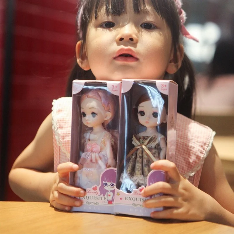 Фото Youpin 8 шт. в комплекте BJD 16 см 13 шарнирные куклы с одеждой платье ап кукла девочка