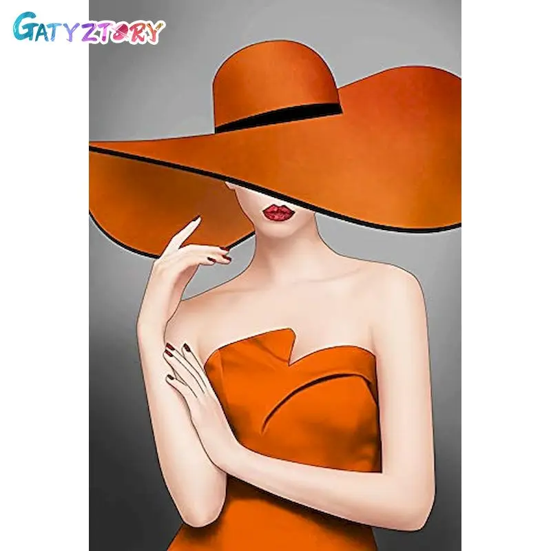 

GATYZTORY DIY Pictures By Number Kits Home Decor Painting By Numbers Figure Woman Drawing On Canvas HandPainted Art Gift