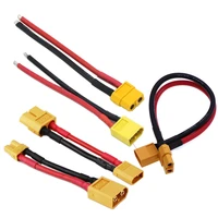 1pcs xt60 to xt30 female male connector with 10cm 14awg silicone wire for rc drone car boat lipo battery