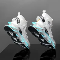 reathable summer sneakers 2022 new arrival air mesh men sneakers pure color women shoes buckle sports shoes blade sole sneaker