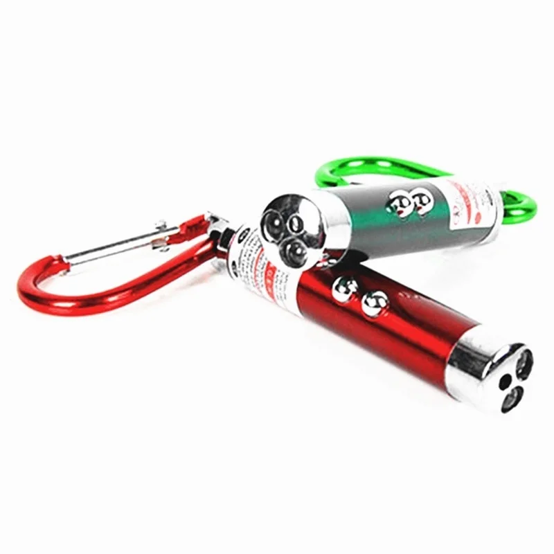 

Mini 3 In 1 Keychain LED Flashlight Portable LED Flash Light Torch Beam Pointer Light For Multi Work Teaching Training Tool Pet