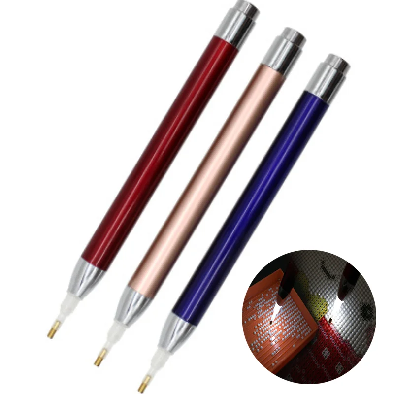 

1 шт. точечная бурильная ручка, осветительная фоторучка, картина 5D с алмазами, аксессуары, профессиональный инструмент для алмазной вышивки крестиком 5D