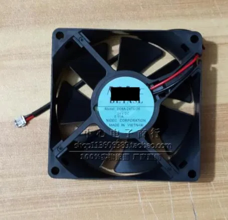 Новый оригинальный приблизительный 80*80*25 06 DC 24V 0.11A 2 провода ABB Преобразователь частоты охлаждающий вентилятор