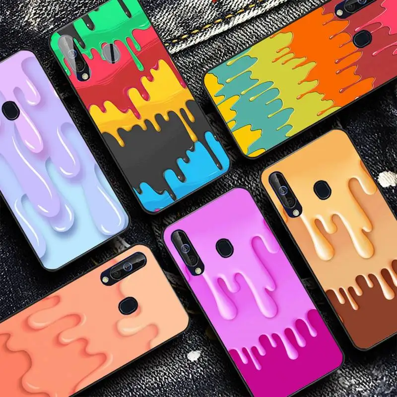 

Melted Colorful Painting Phone Case for Samsung A51 01 50 71 21S 70 31 40 30 10 20 S E 11 91 A7 A8 2018