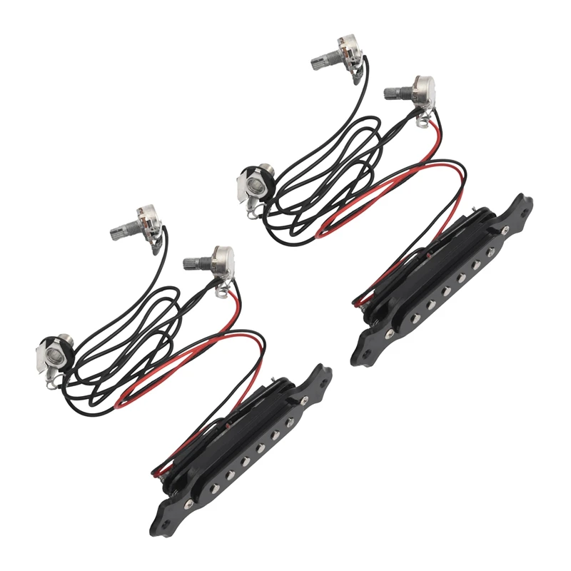 

2X Magnetic Acoustic Pickup For Guitar Black