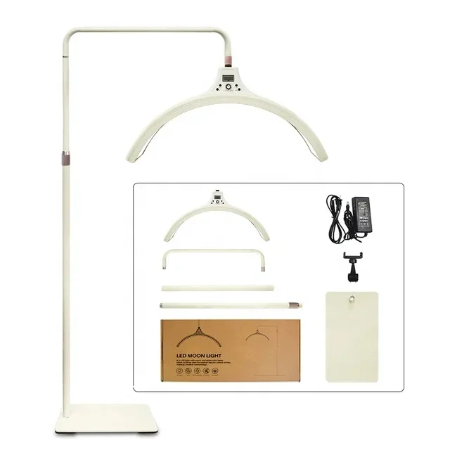 Вращающаяся на 360° потолочная светодиодная лампа в форме полумесяца для