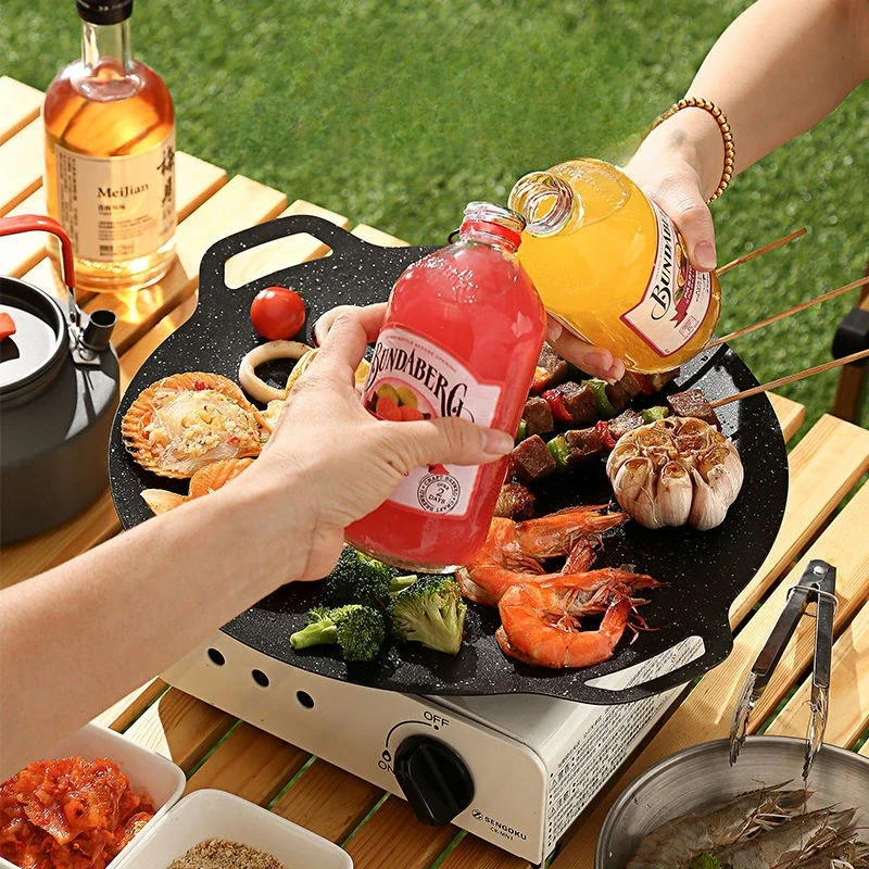 Тарілка для барбекю Maifan Stone в японском стиле с антипригарным покрытием бездымная