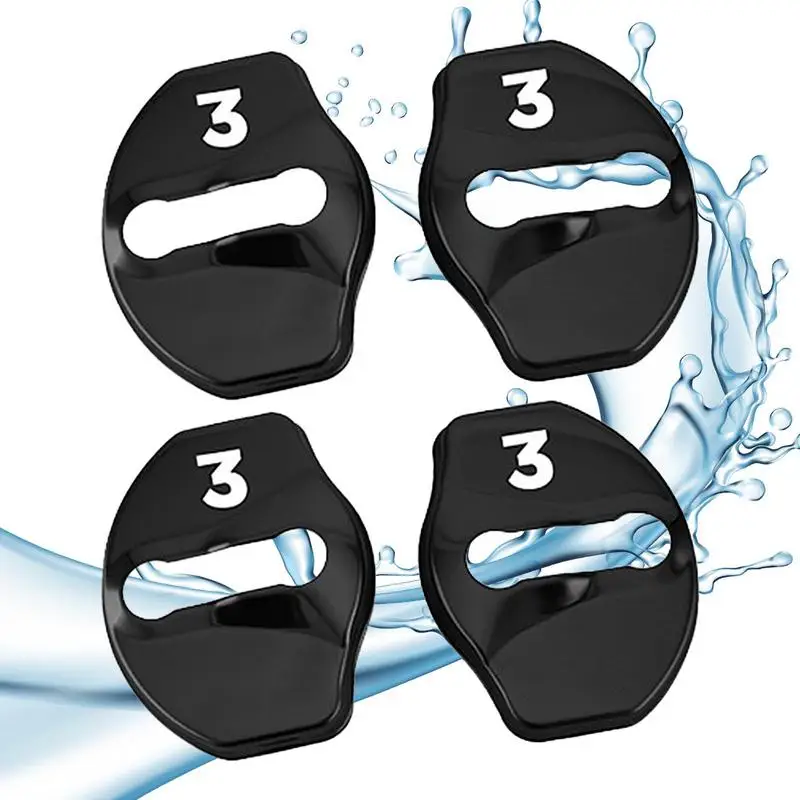 

4 шт., защитные накладки на дверной замок Tesla Model 3