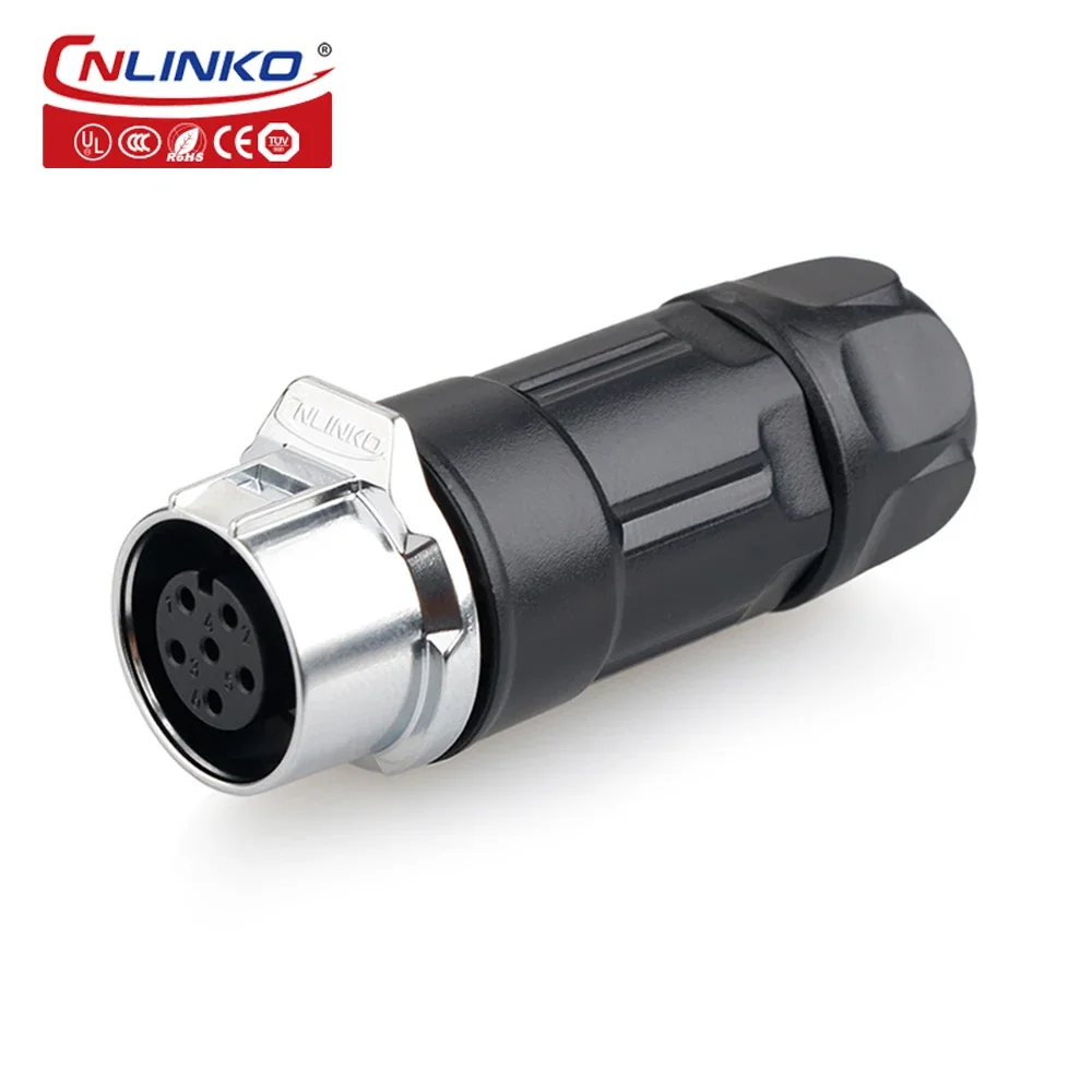 CNLINKO LP12 6-контактный IP67 Водонепроницаемый Автомобильный Электрический штекер и