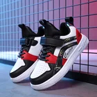 Высокое качество, мягкие Нескользящие Детские кроссовки, Баскетбольная обувь для мальчиков на толстой подошве, детская спортивная обувь, уличный тренажер для мальчика, корзина