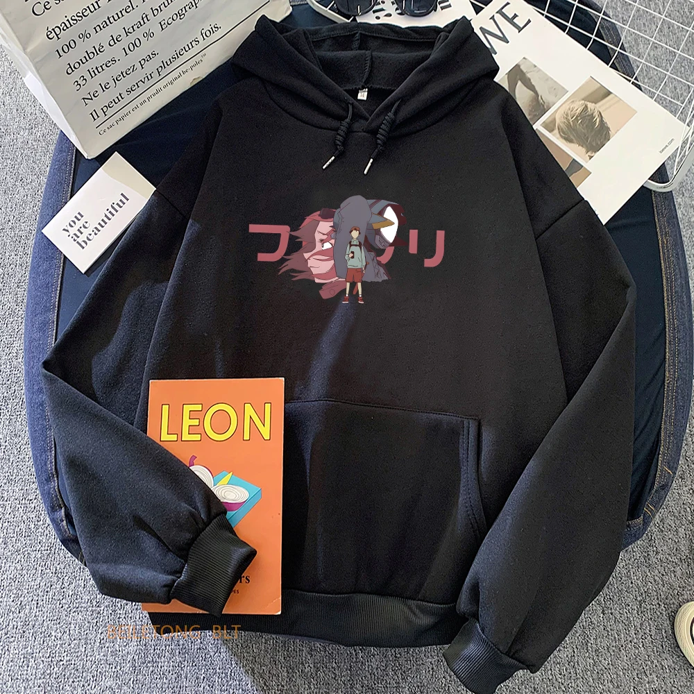 

FLCL Canti Aesthetic Hoodie Kawaii/Cute Japanese Anime Manga/Comic Long Sleeve Sweatshirt Women Cartoon Autumn/Winter O-neck Top