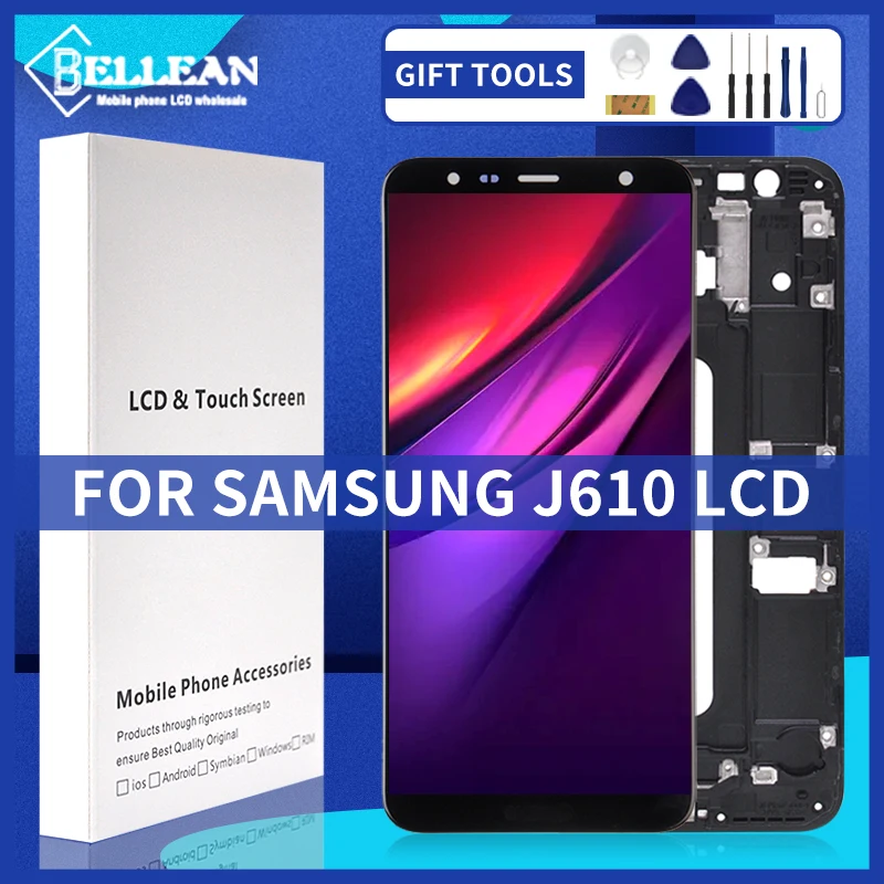 

Catteny Original 6.0'' J4 Plus Display For Samsung Galaxy J6 Plus LCD Touch Screen Digitizer J610 J610F J610FN Assembly