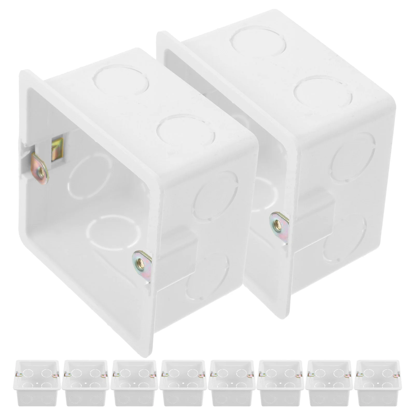 

10pcs Wall Switch Boxes Socket Junction Boxes 86 Type Electric Mounting Boxes