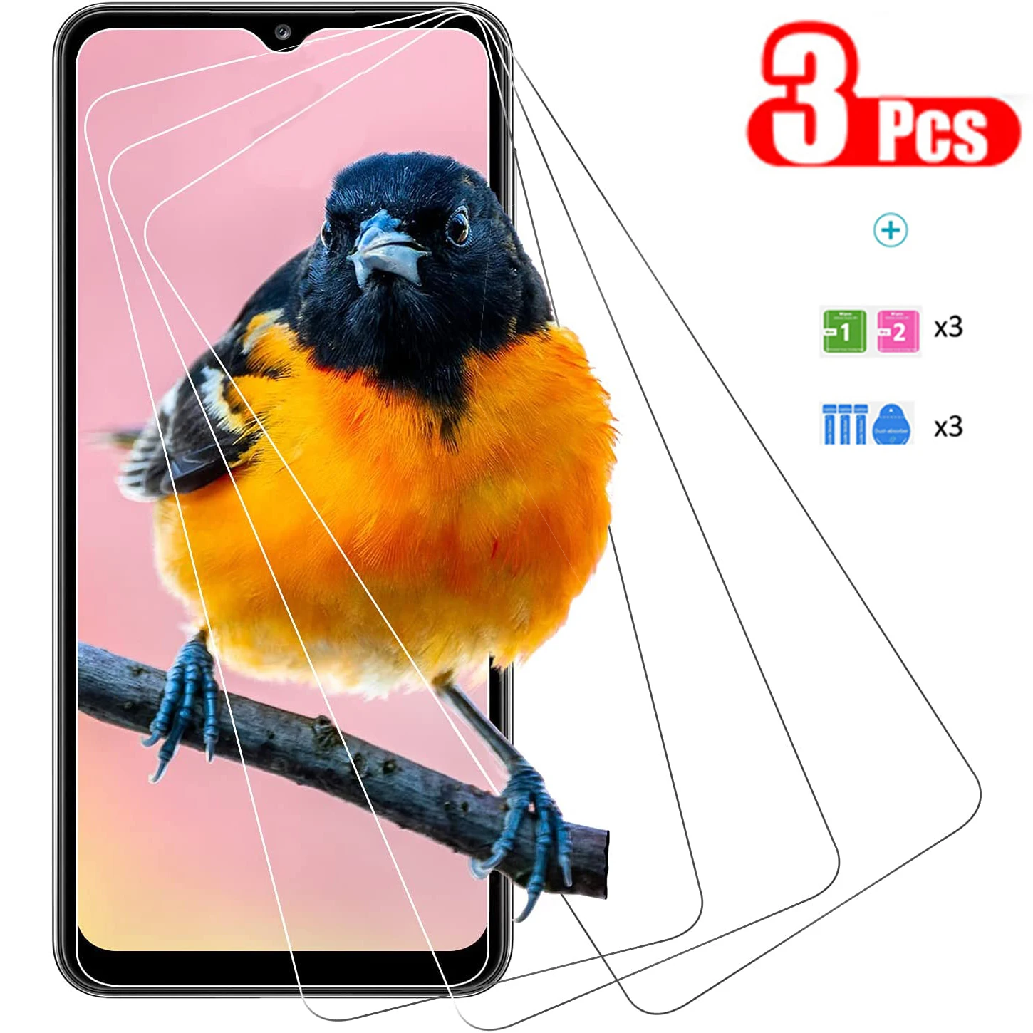 

3 шт. прозрачное закаленное стекло для Samsung A72 A52s 5G A52 A42 5G A32 5G 4G A22 5G Samsung Galaxy A72 HD защитная пленка для экрана