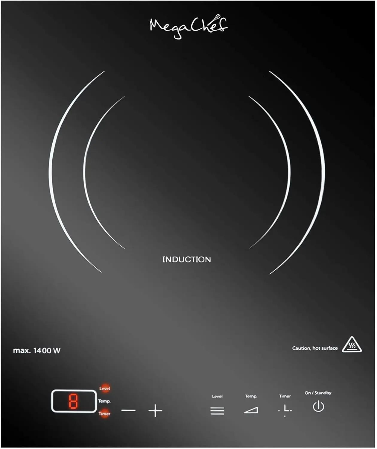 

1400W Single Induction Cooktop With Digital Control Panel