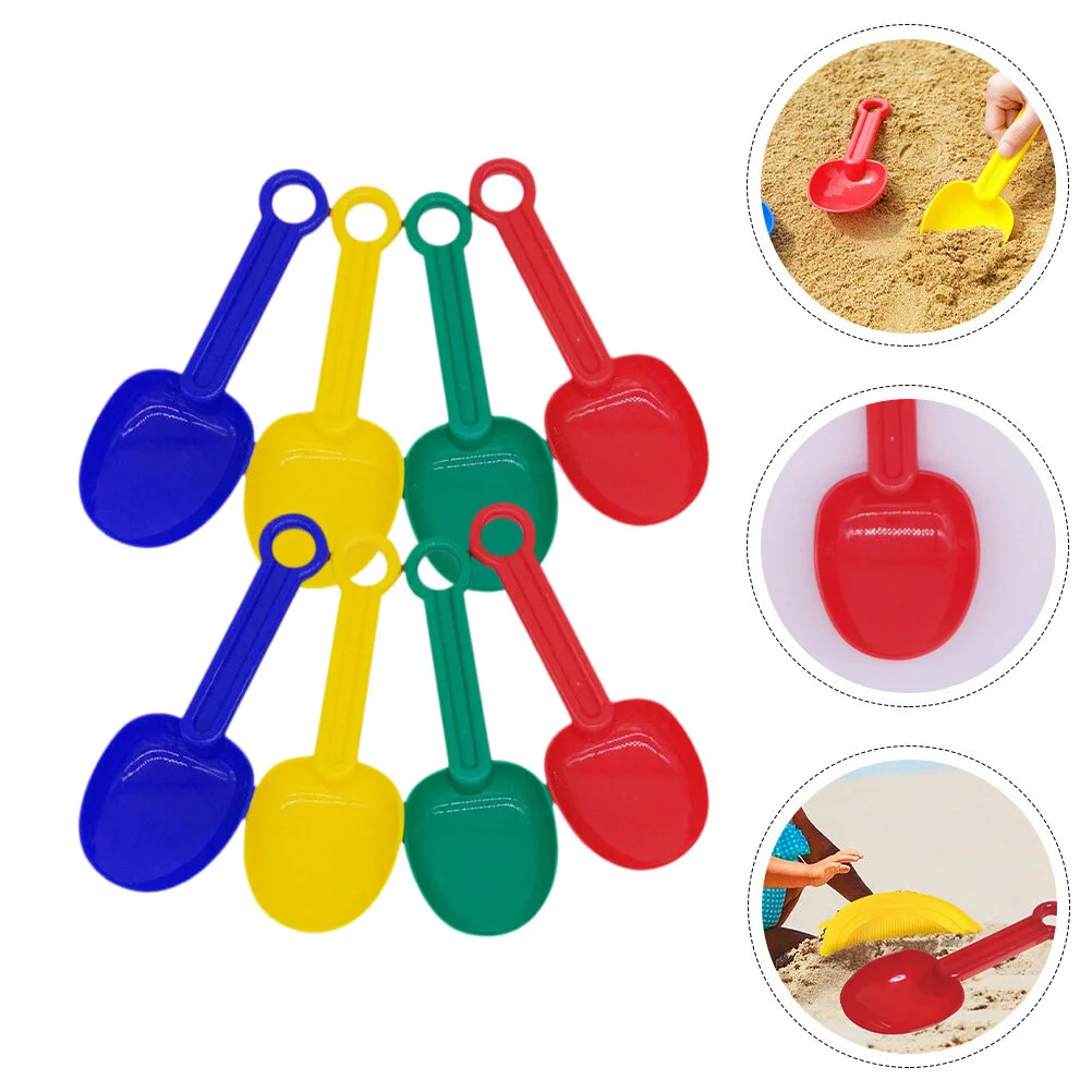 

8 Pcs Beach Shovels Beach Plastic Scoop Kids Tool 21.5X8.5CM Shovels Digging Sand Play Child