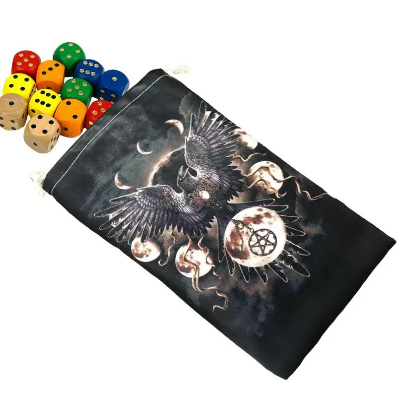 

Tarot Rune Bag Dice Card Bag Board Game Drawstring Tarot Bag Dice Storage Bag Drawstring Tarot Dice Bag For Jewelry Crystal
