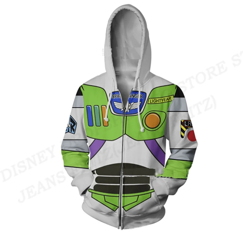 

HoodiesDisney Anime Toy Story 3D Print Sweatshirt Boy Girl Zipper Hooded Cartoon Sweatshirts Pullover kids Oversized Hoodie Coat