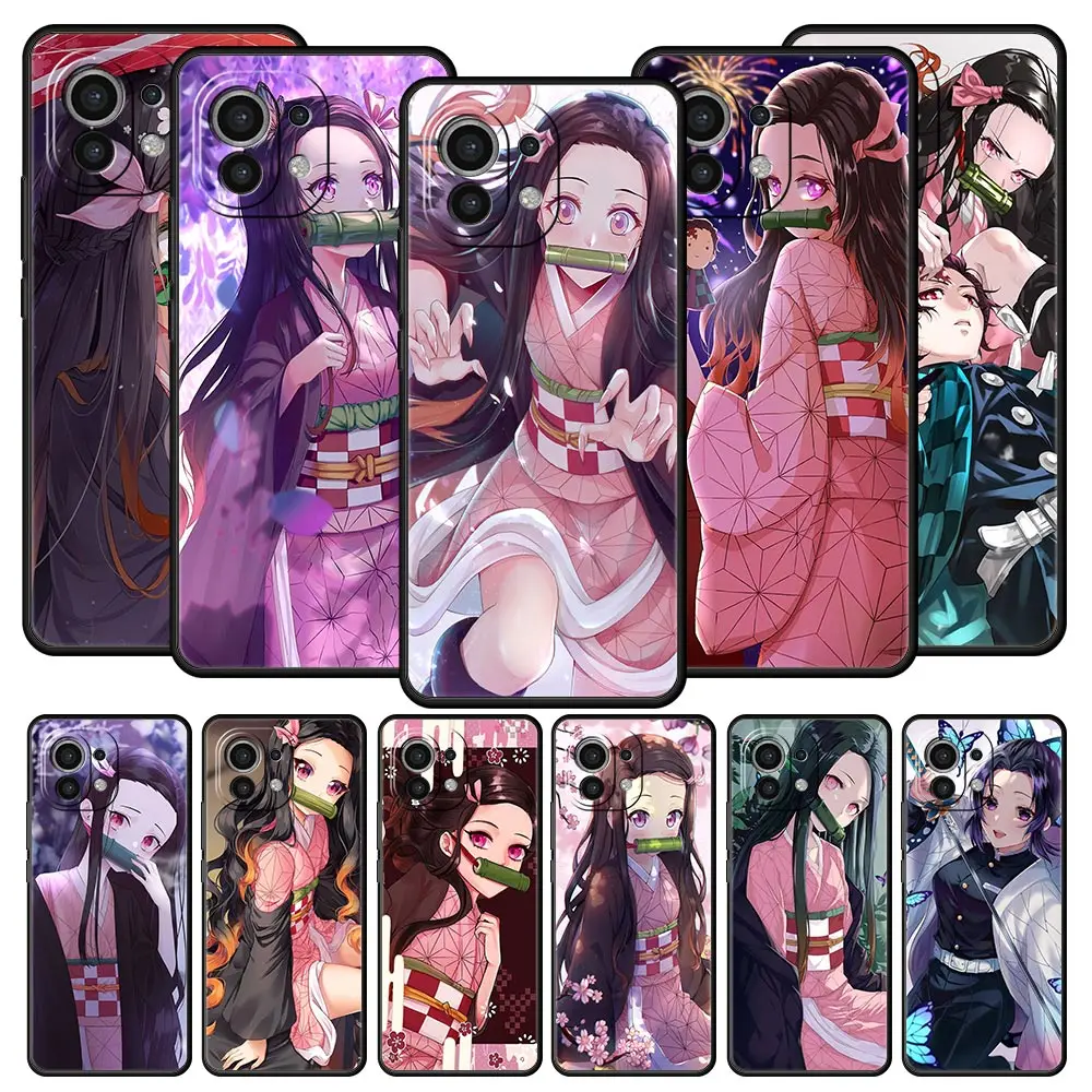 

Kamado Tanjirou Nezuko Anime Case For Xiaomi 12 10T 10 Lite 11 Ultra 11T 9T Mi Poco X3 NFC M3 M4 F4 X4 Pro 5G F3 GT Phone Cover
