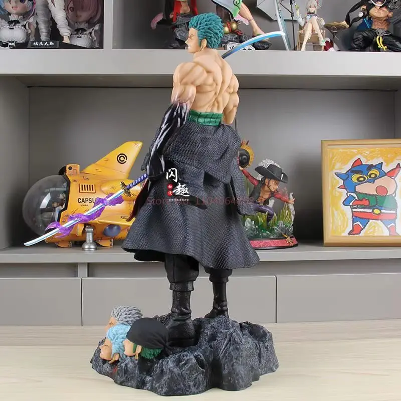 Новая 50 см цельная подставка поза Ророноа Зоро аниме фигурки героев модель