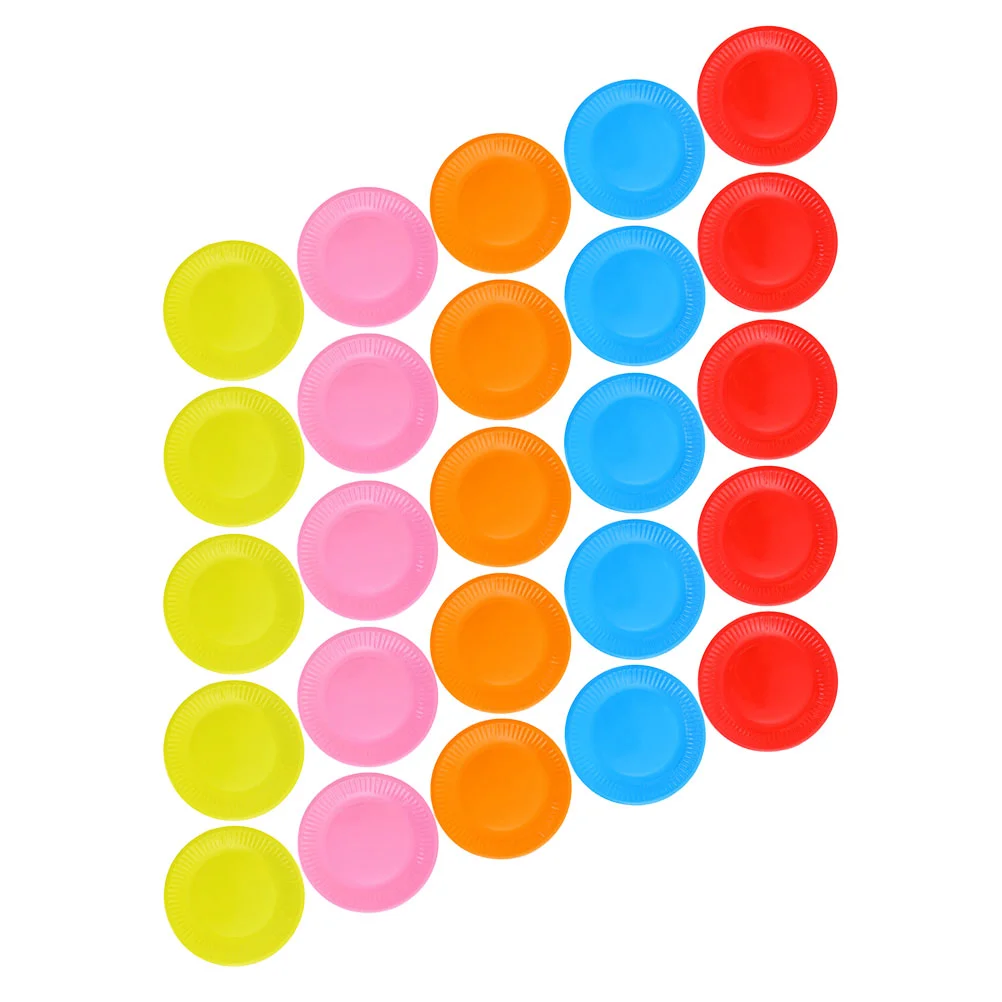 

Одноразовые праздничные тарелки, тарелки для торта вечерние десертные тарелки, круглые бумажные тарелки, 50 шт.