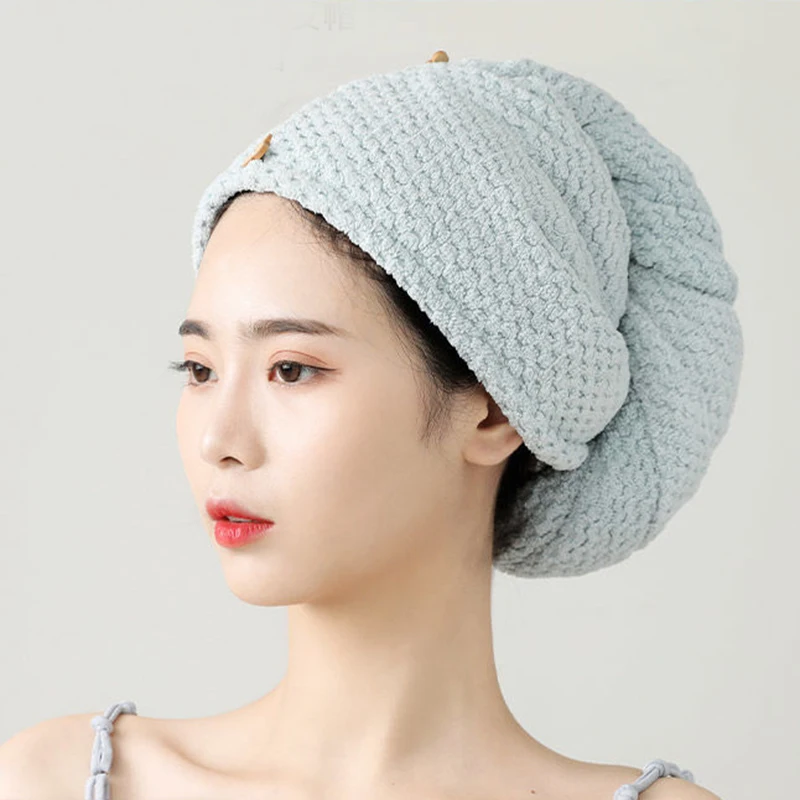 

Женское полотенце для сушки волос Fypo, шапка, быстросохнущее полотенце, головной убор для ванны и душа, супервпитывающее полотенце для ванно...