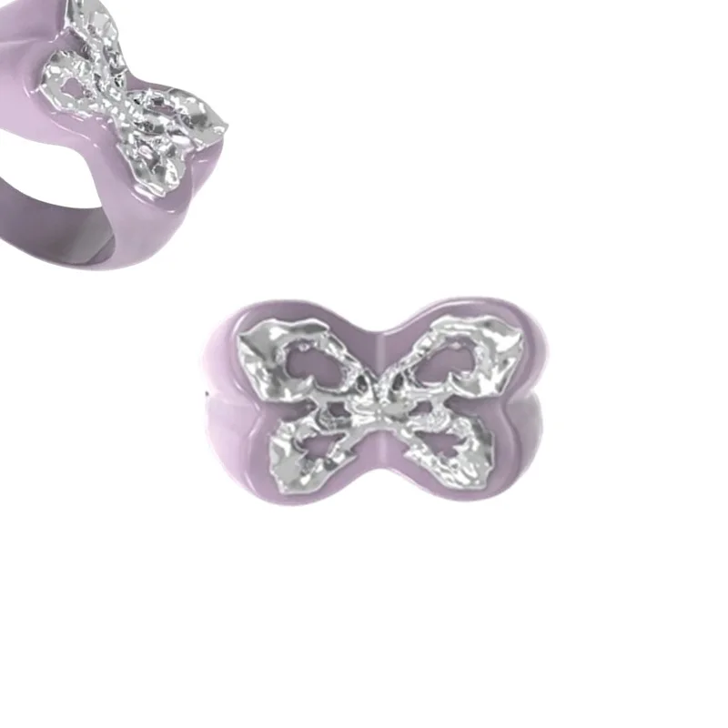 

Retro Personality Sweet Jade Butterfly Love Ring Original High Quality Small Delicate Design Ring Ring Female