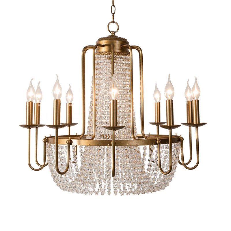 

Nordic Luxury Crystal Chandelier Lamp Gold Crystal Ball Living Room Decoration Hotel Hall Crystal Restaurant Chandelier Lighting