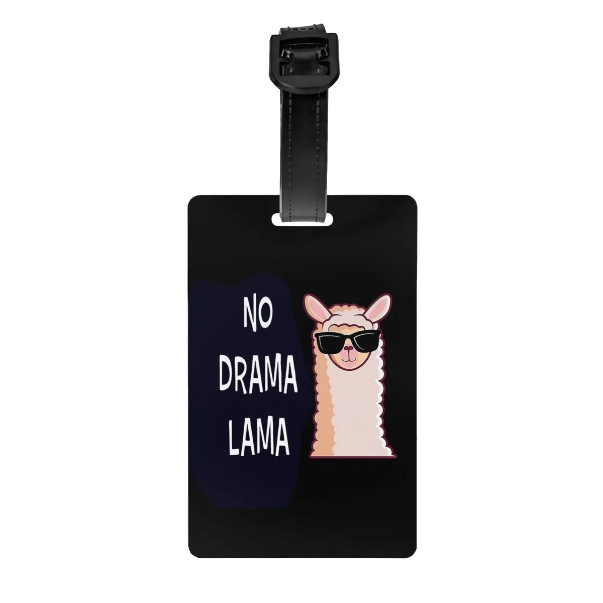 

Багажная бирка No Drama Lama, чемодан из ПВХ, аксессуары для путешествий, портативная этикетка ламы, альпака, ID-адрес, держатель, багажная бирка дл...