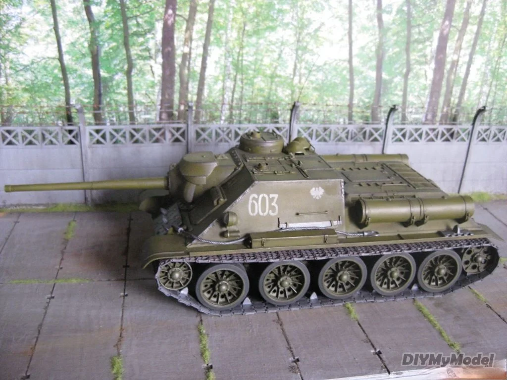 DIYMyModeI советский su-85m танков DIY ручной работы Бумага модель комплект игрушки