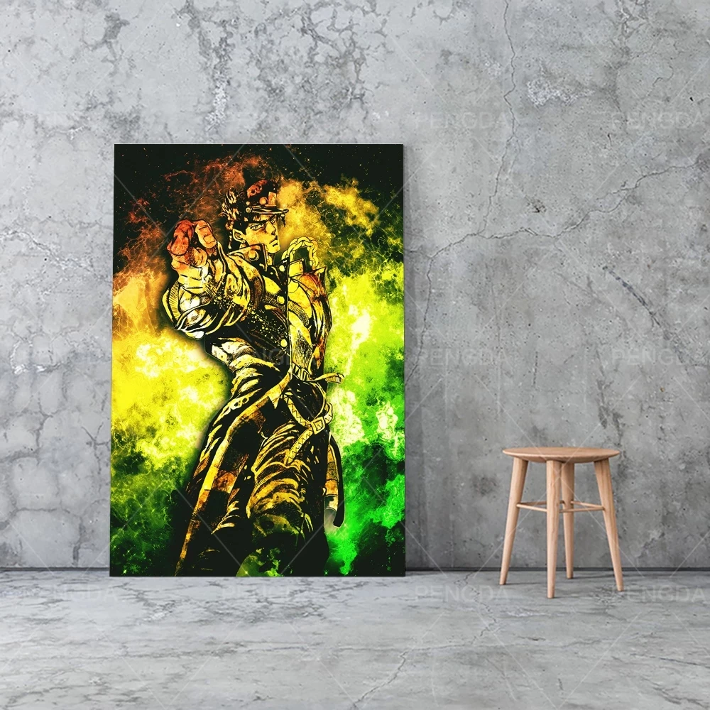 

Modular Pictures Home Decoration Jotaro Kujo Wall Art Modern JoJo's Bizarre Adventure Canvas Printed Painting For Bedroom Poster